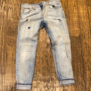 R13 relaxed skinny jeans